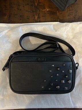 RAD REV Black Studded Crossbody Bag